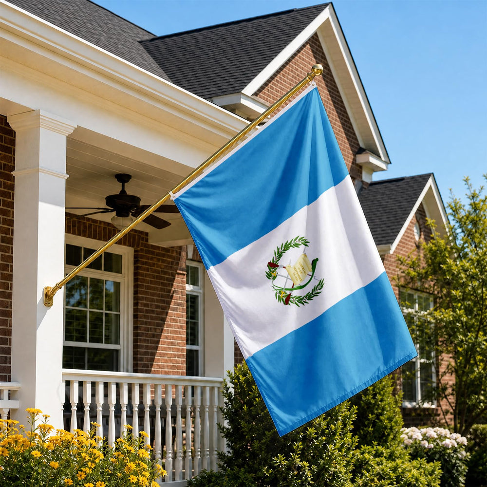 AhfuLife Guatemala Flag displayed on a wall indoors