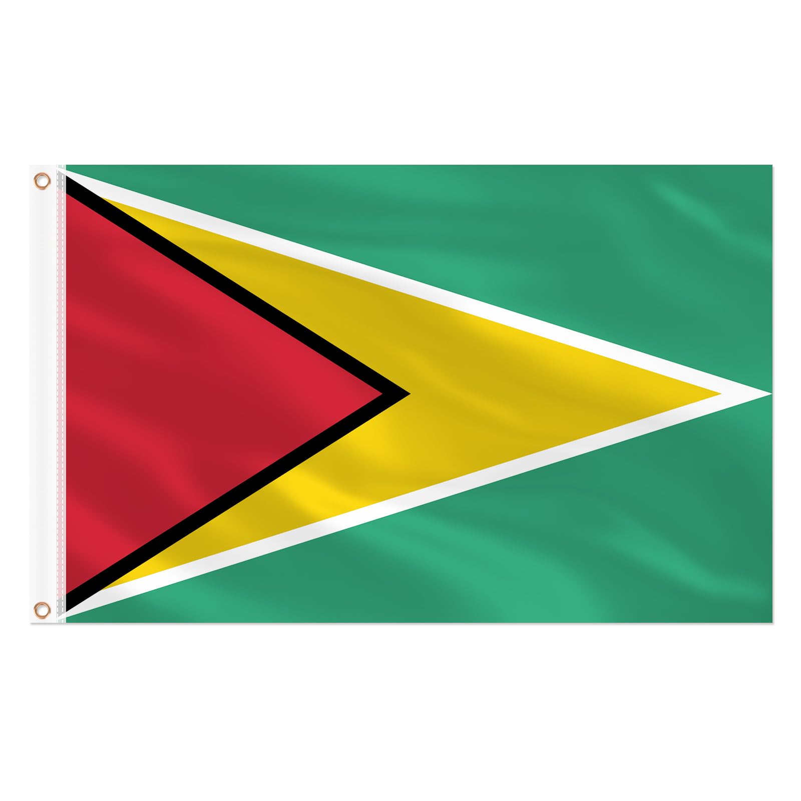 AhfuLife Guyana Flag 3x5 ft front view with vibrant colours