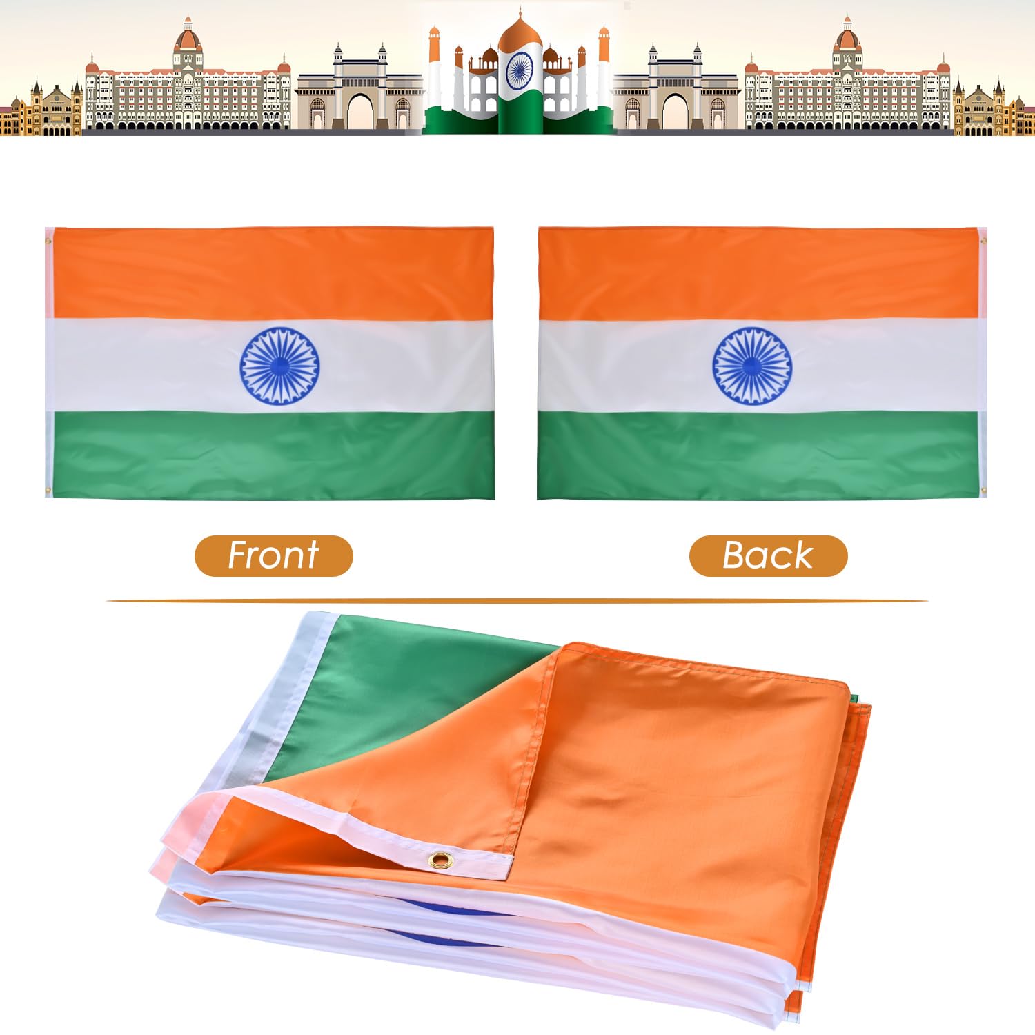 AhfuLife India Flag in outdoor setting during a celebration