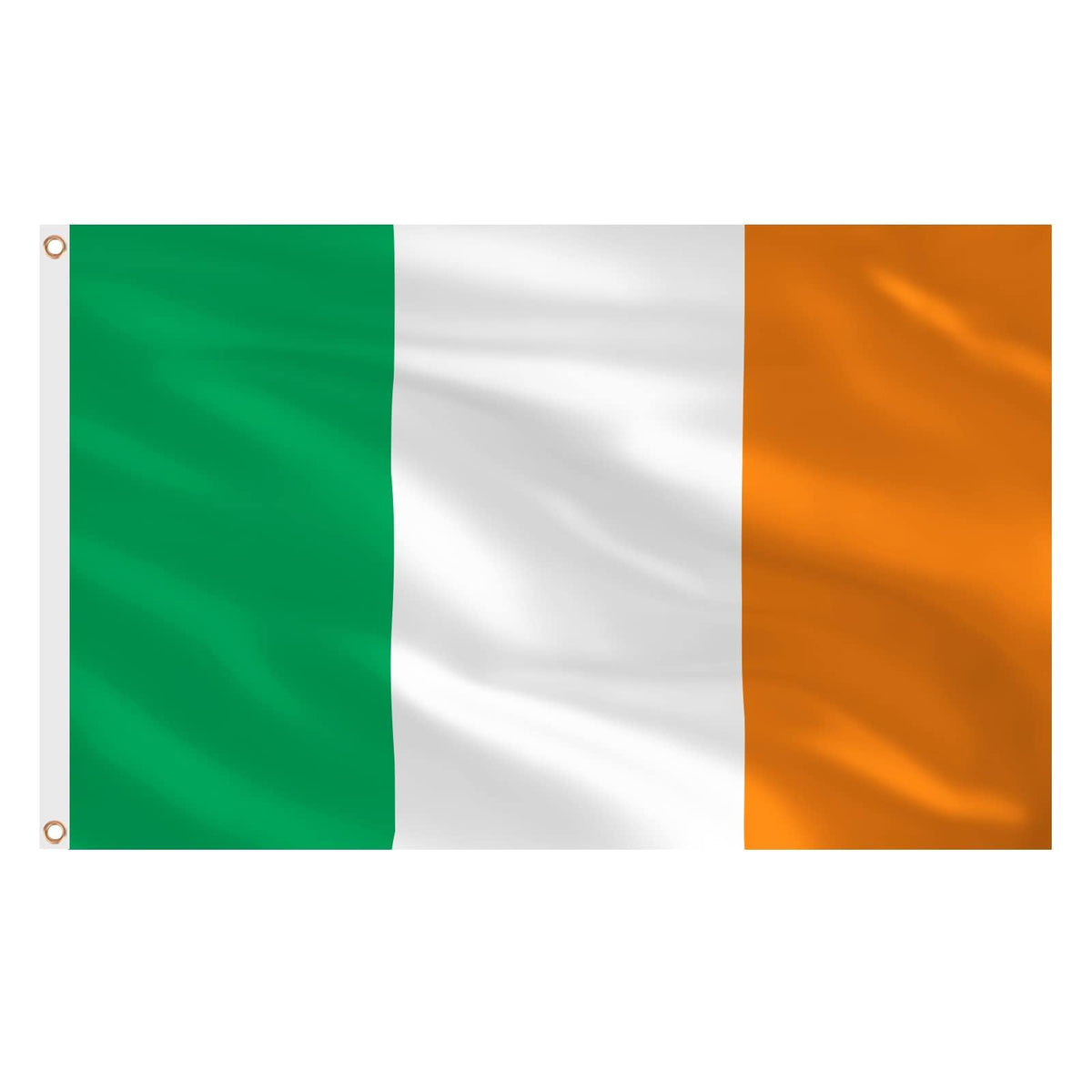 AhfuLife Irish Flag 3x5 ft front view with vibrant colours