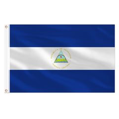 AhfuLife Nicaragua Flag 3x5 ft front view with vibrant colours