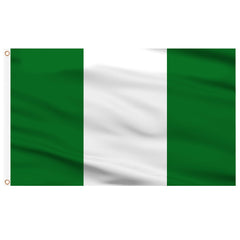 AhfuLife Nigeria Flag 3x5 ft front view with vibrant colours