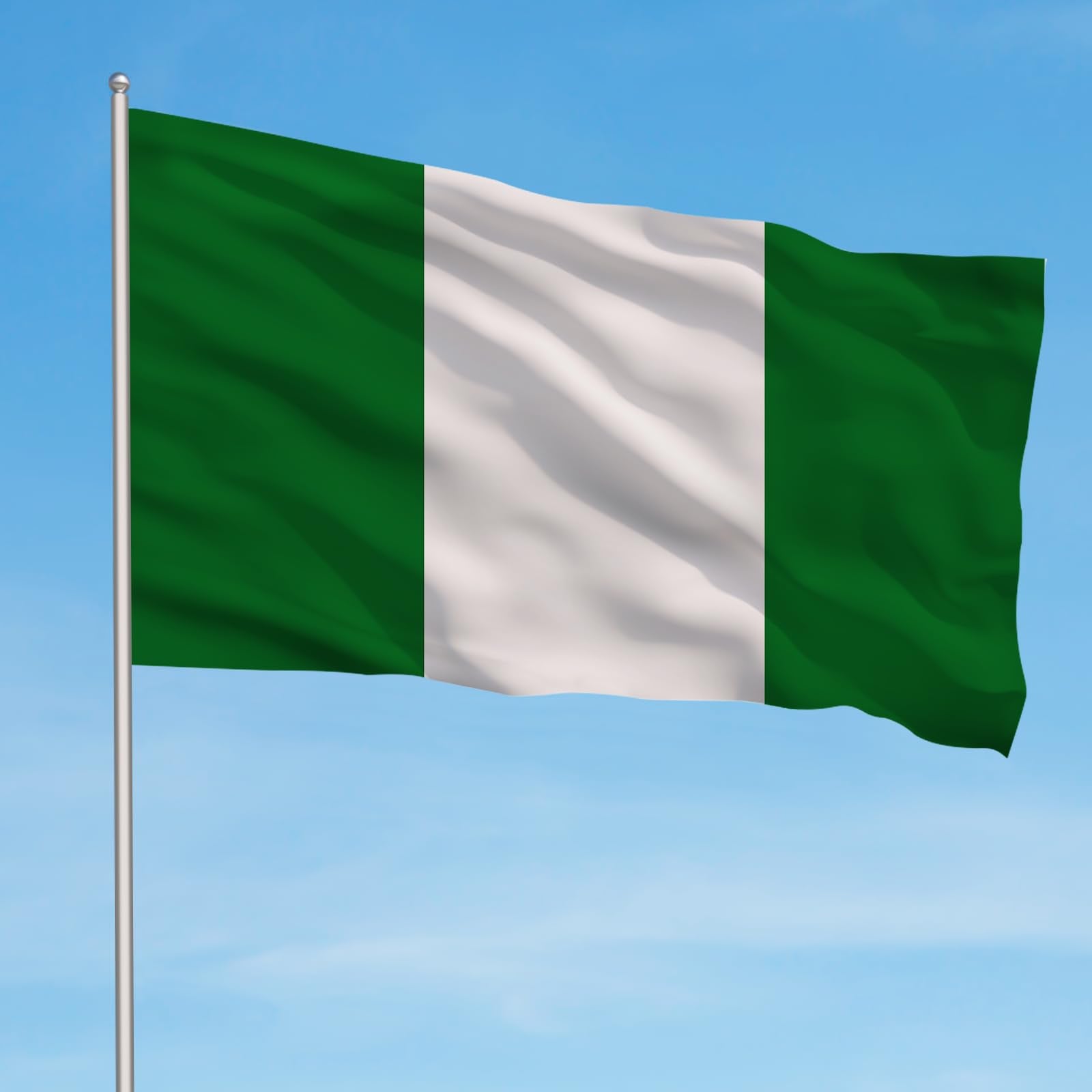 AhfuLife Nigeria flags displayed at a festive event