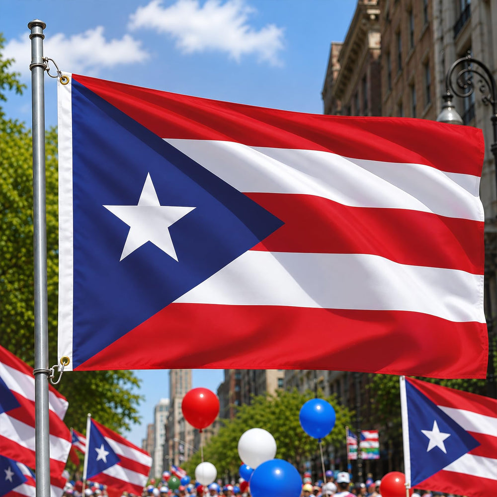 AhfuLife Puerto Rico Flags pack of 2