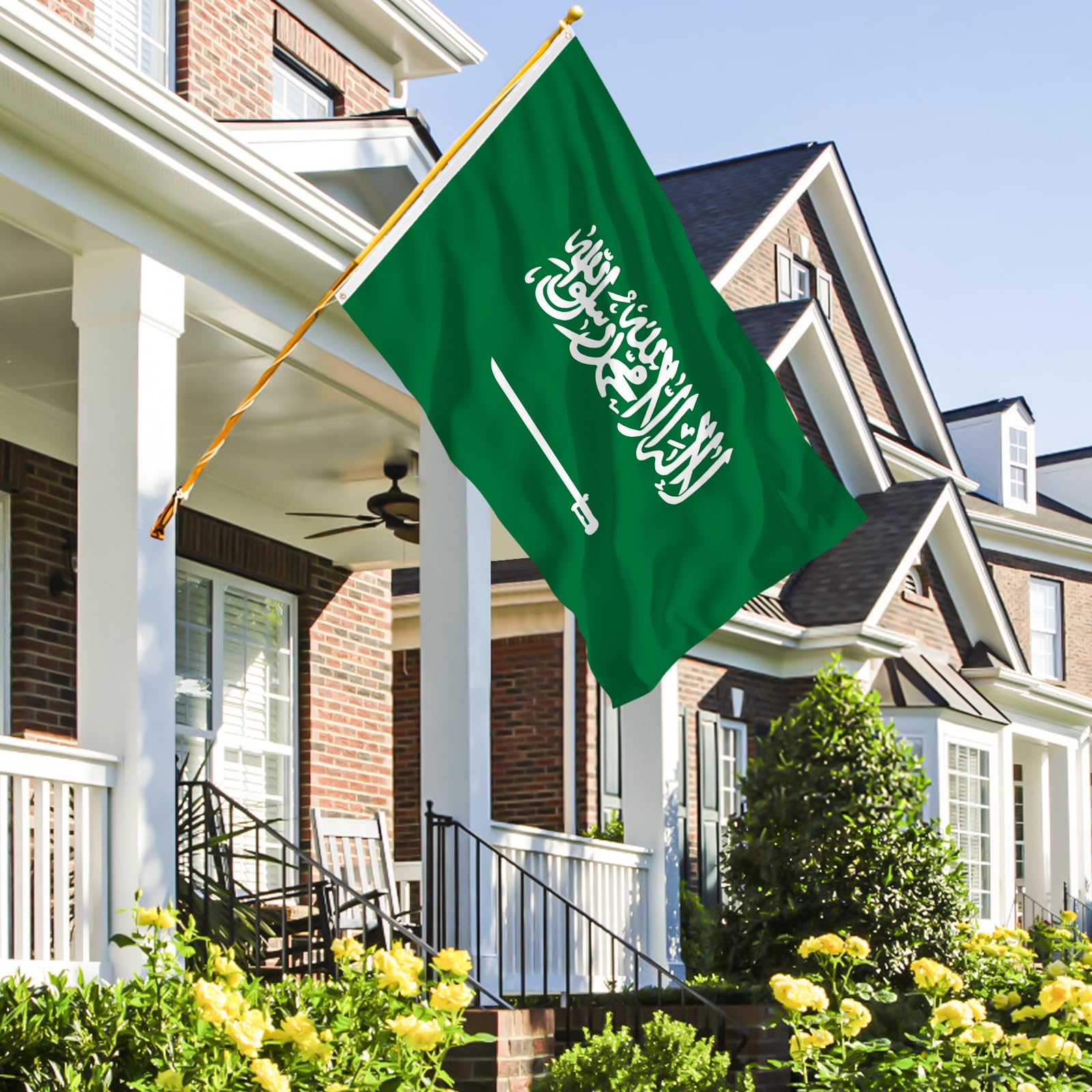 AhfuLife Saudi Arabia Flag displayed at a celebration
