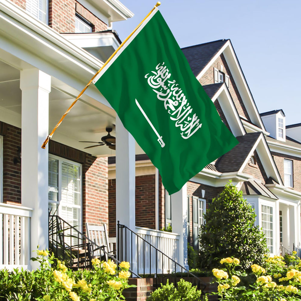 AhfuLife Saudi Arabia Flag displayed at a celebration
