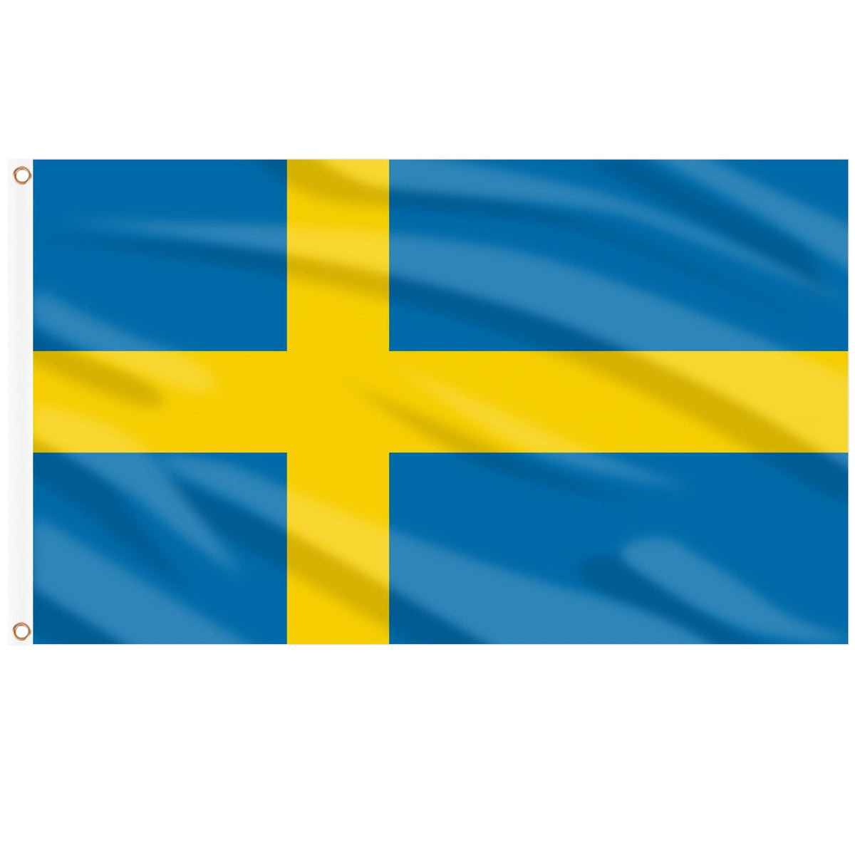 AhfuLife Swedish Flag 3x5 Ft front view with vibrant colours