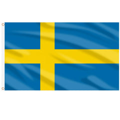 AhfuLife Swedish Flag 3x5 Ft front view with vibrant colours