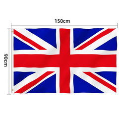 AhfuLife Union Jack Flag close-up of brass grommets
