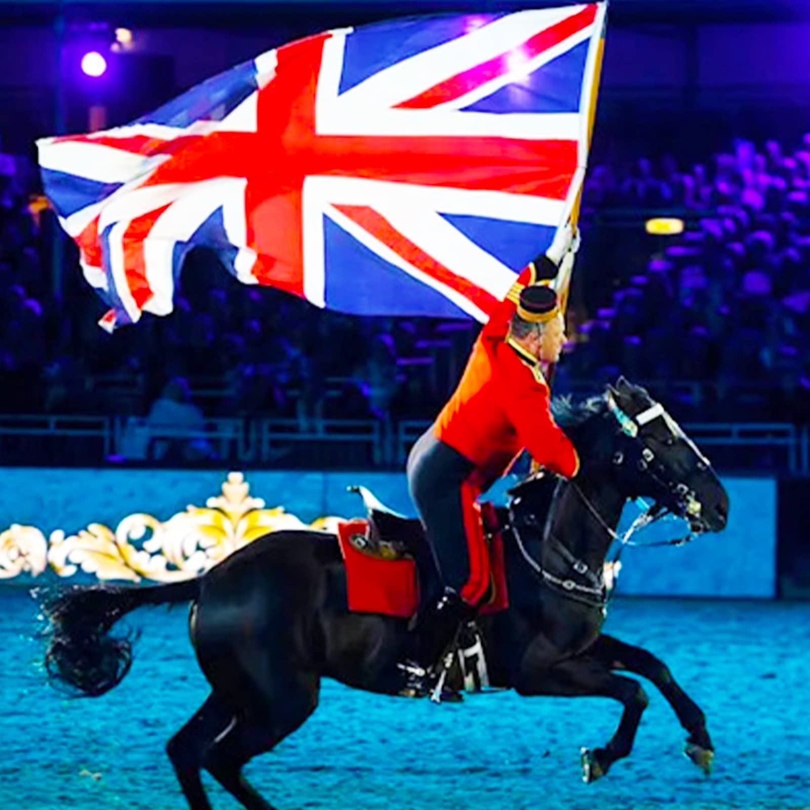AhfuLife Union Jack Flag hanging during a celebration