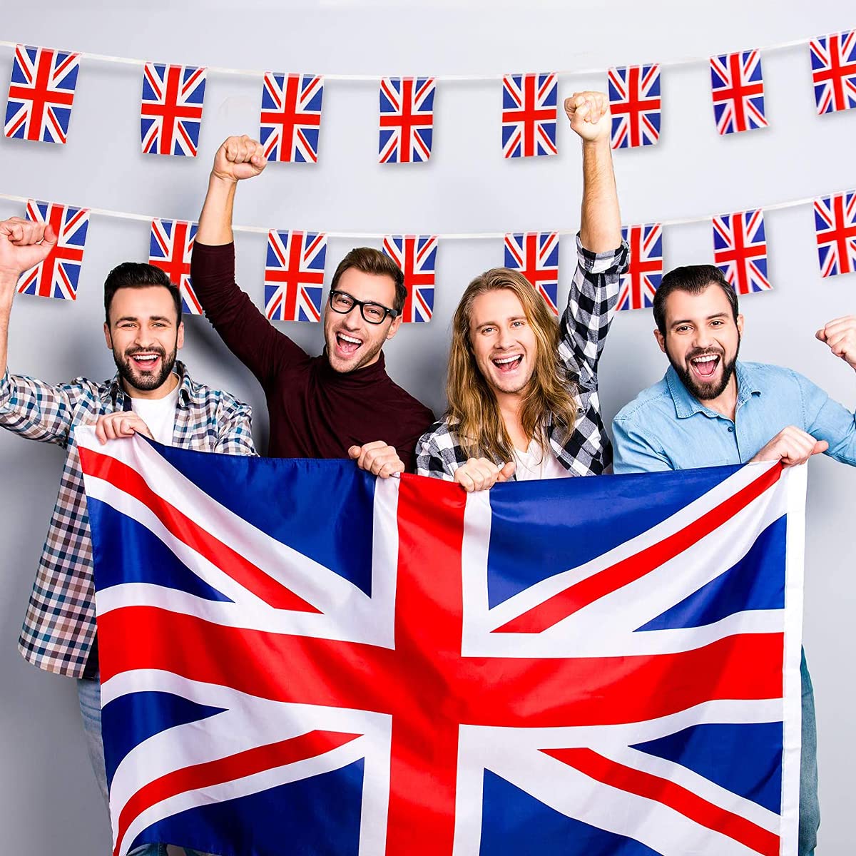 AhfuLife Union Jack Flag vibrant colours displayed outdoors