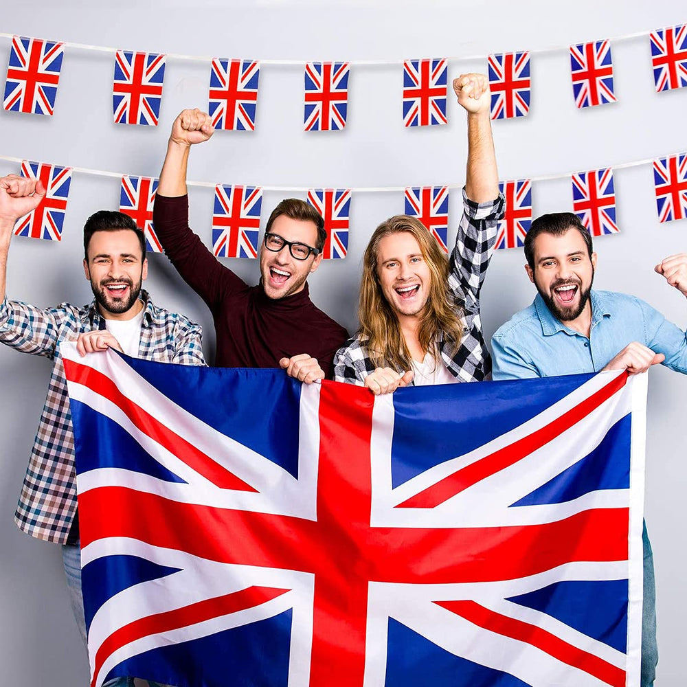 AhfuLife Union Jack Flag vibrant colours displayed outdoors