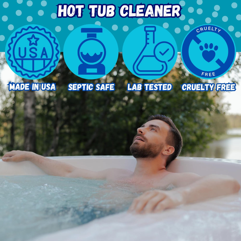 Ahh-Some Hot Tub Cleaner gel formula application