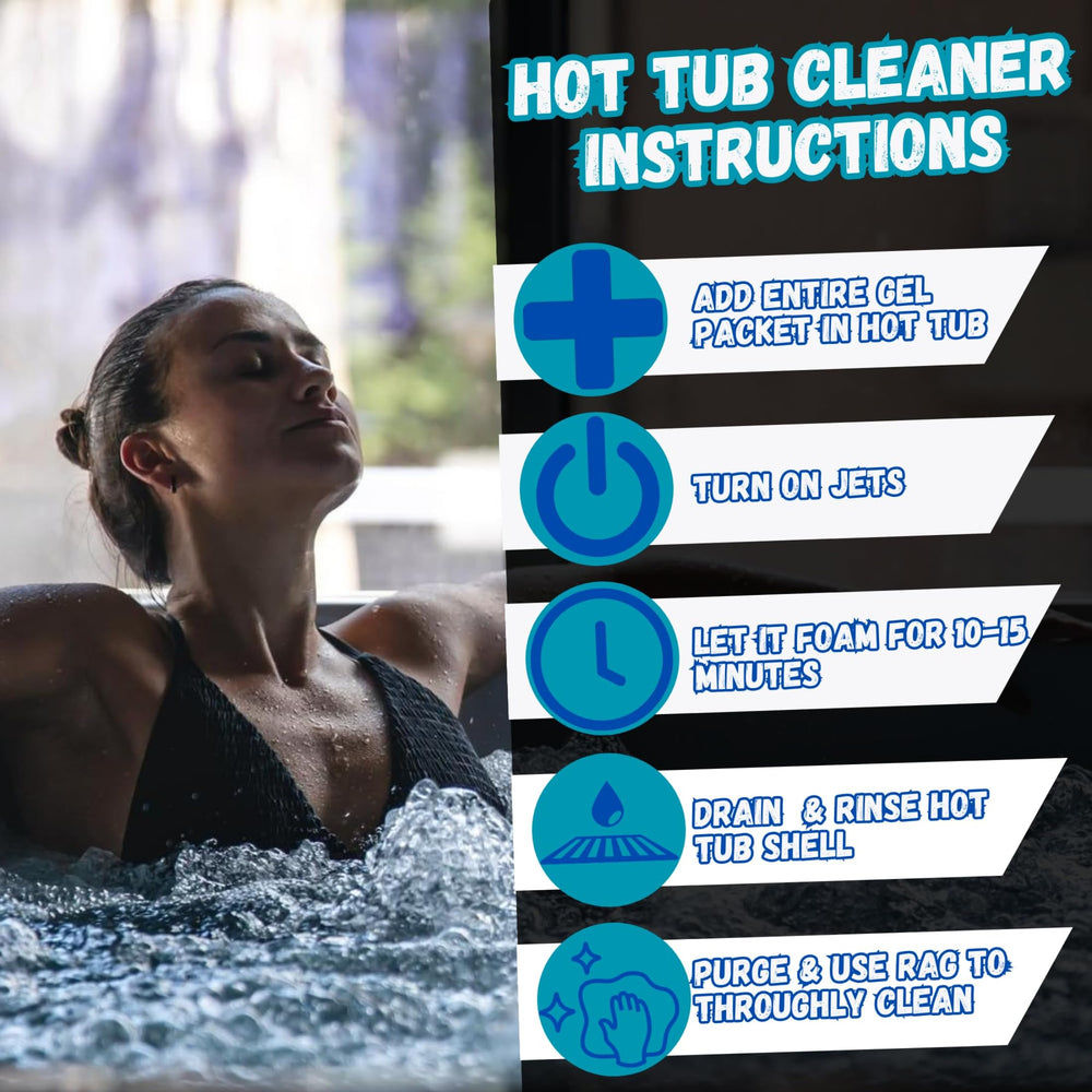 Ahh-Some Hot Tub Cleaner packaging details