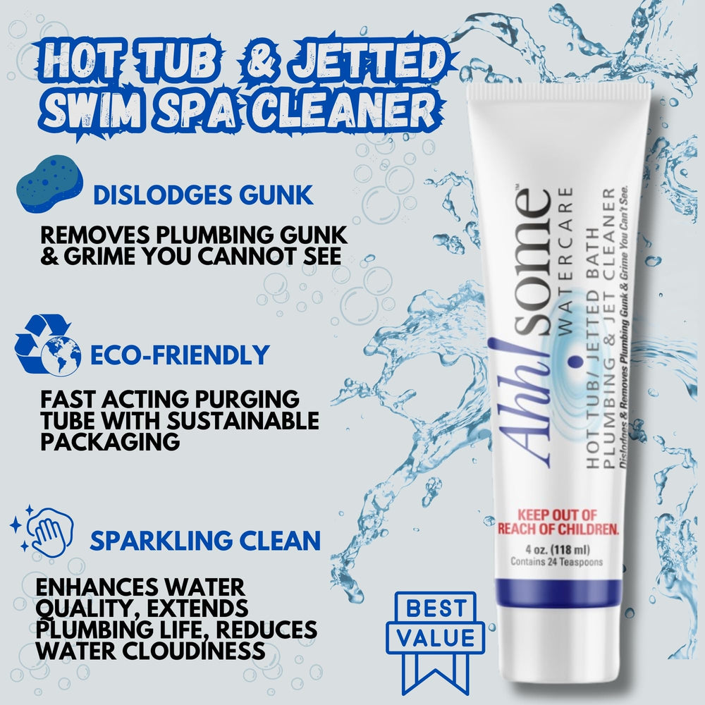 Ahh-Some Hot Tub Purge Cleaner 4 oz tube side view