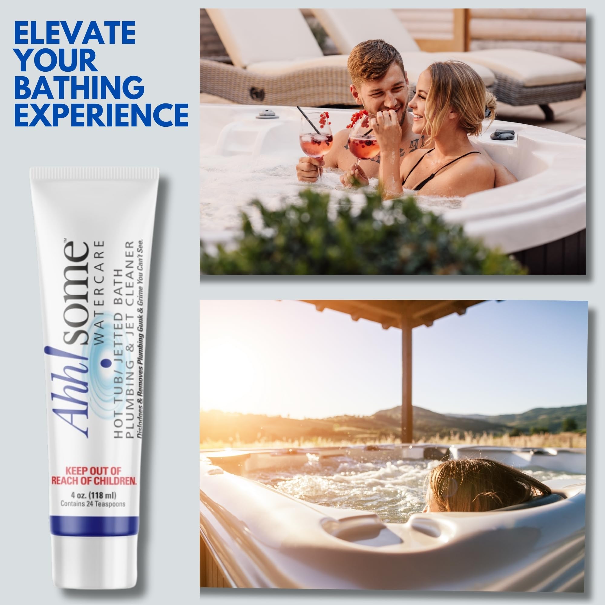 Ahh-Some Hot Tub Purge Cleaner packaging details