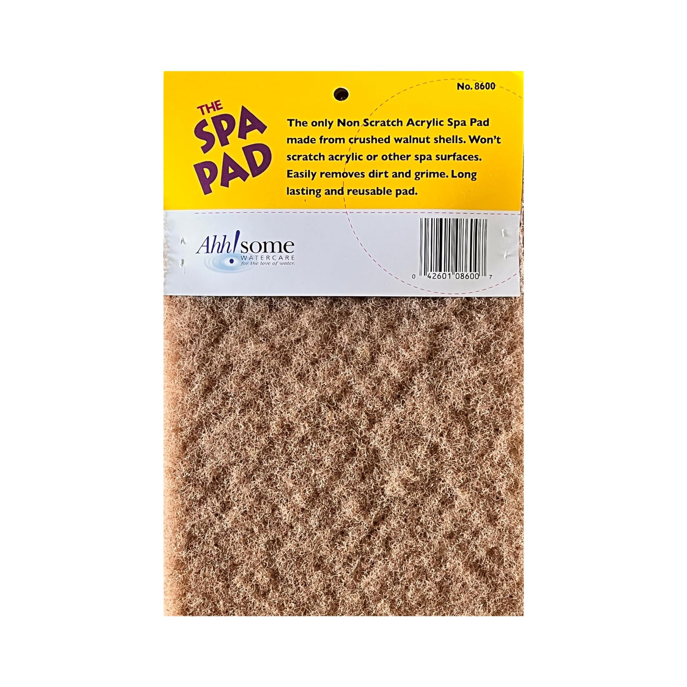 Ahh-Some Spa Cleaning Pad side view with cleaning surface visible