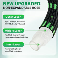 Ahititi garden hose showing flexible design and lightweight material