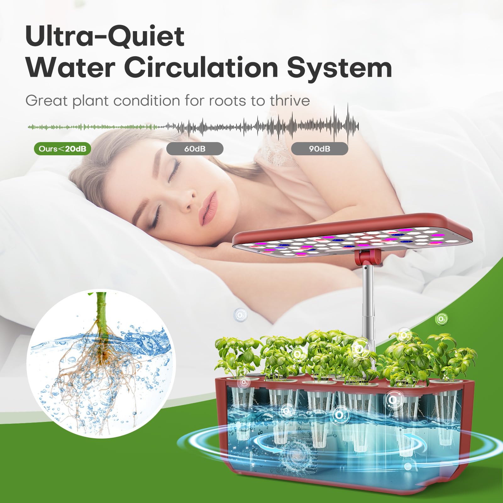 Ahopegarden Hydroponics system in a kitchen setting