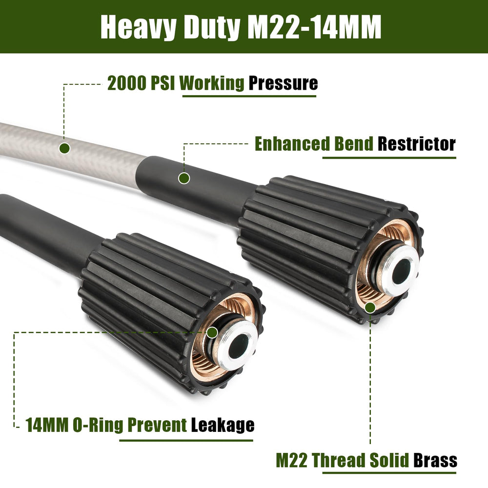 Ahuliao Pressure Washer Hose in packaging