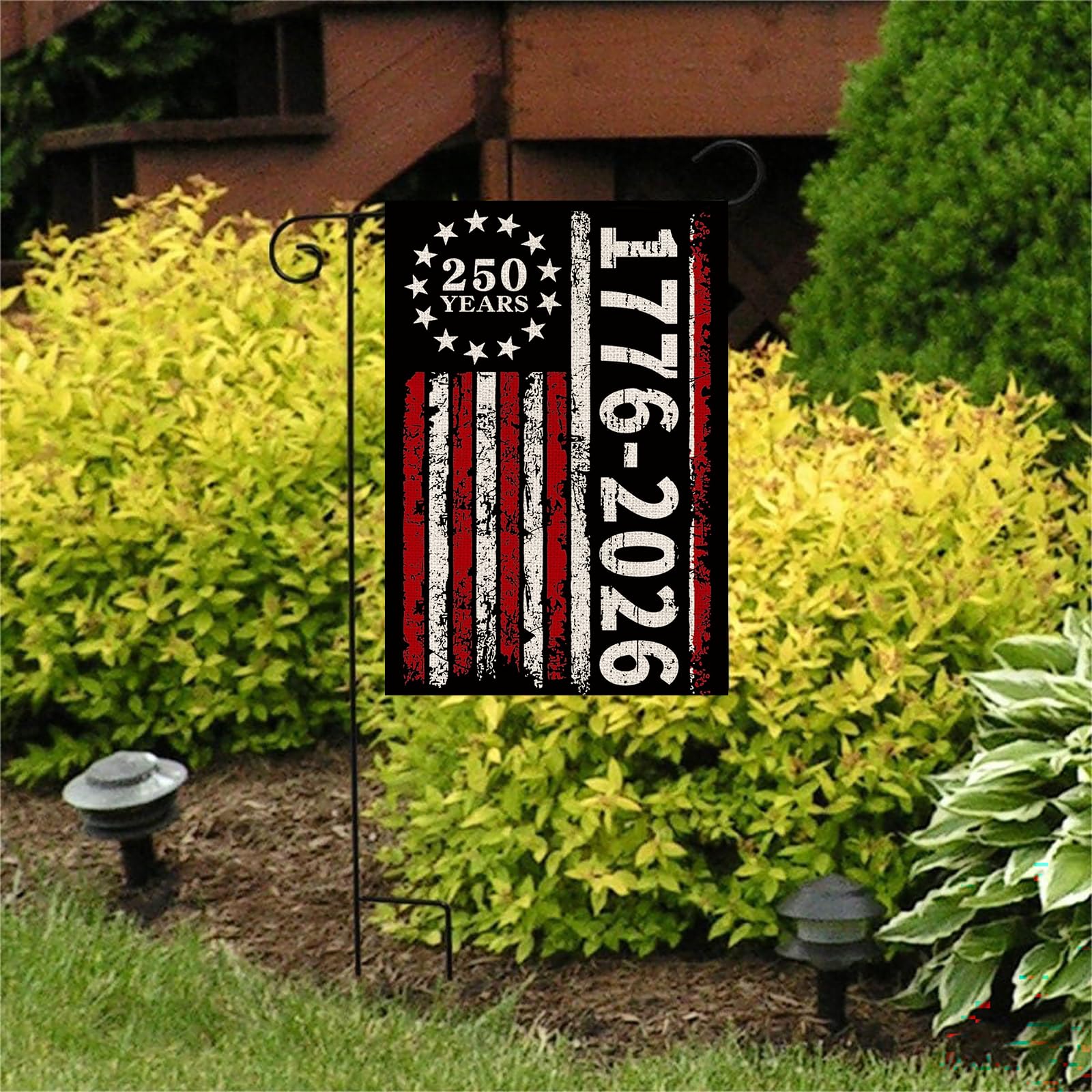 AIBOLYNE 250th Anniversary Garden Flag dimensions 12x18 inches