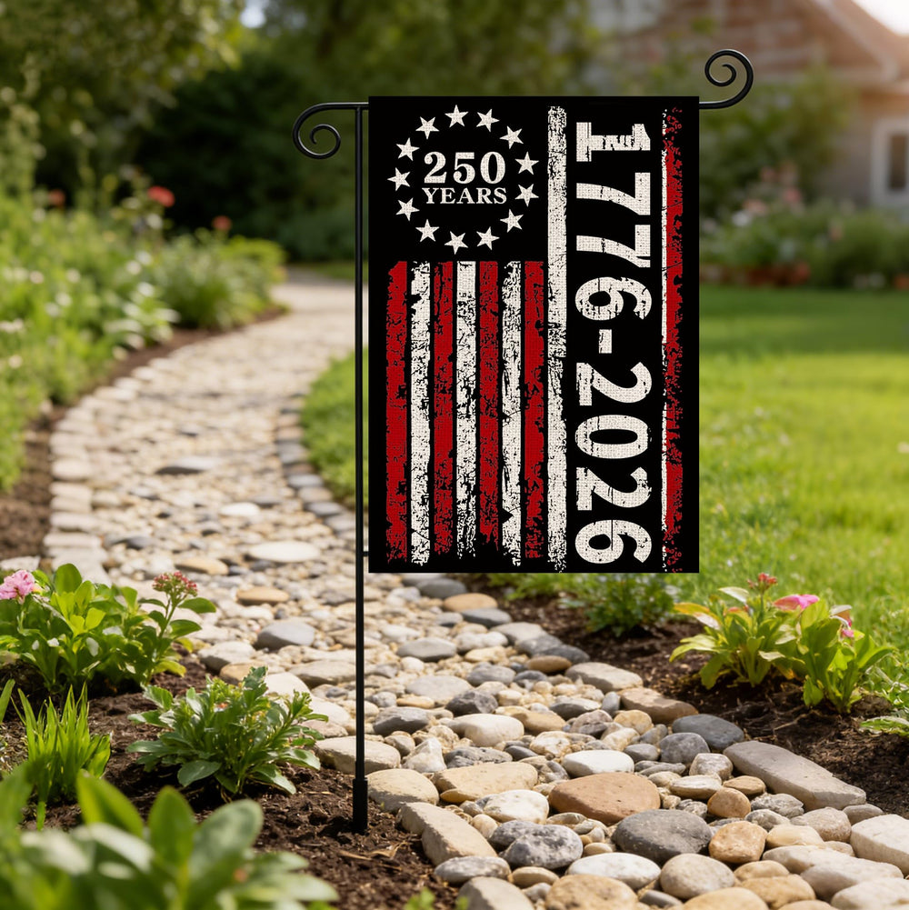 AIBOLYNE 250th Anniversary Garden Flag pack size of one