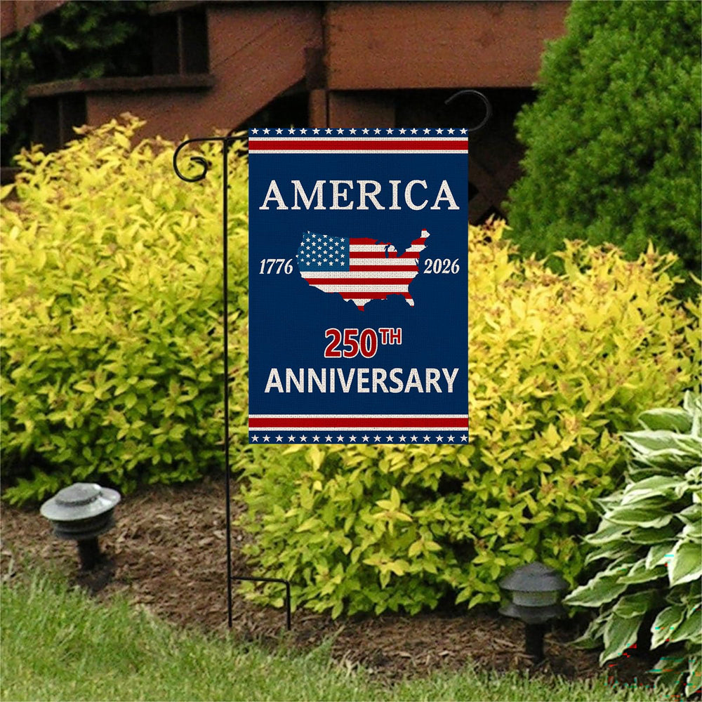 AIBOLYNE 250th Anniversary USA Garden Flag with vibrant colours