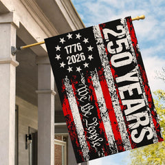 AIBOLYNE garden flag with patriotic artwork on black background