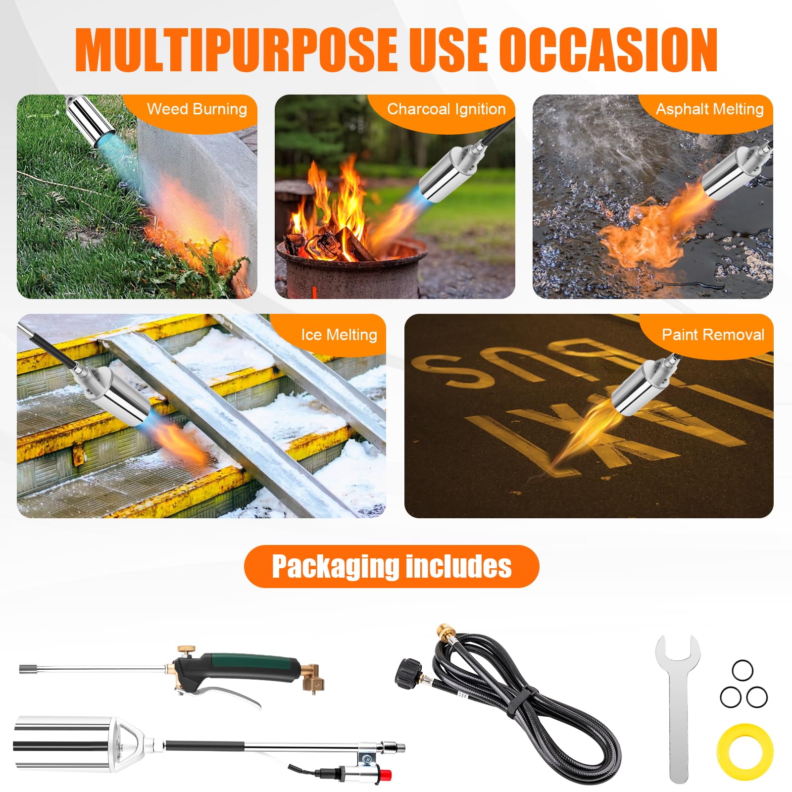 Aikyciu Propane Torch showing non-slip grip handle