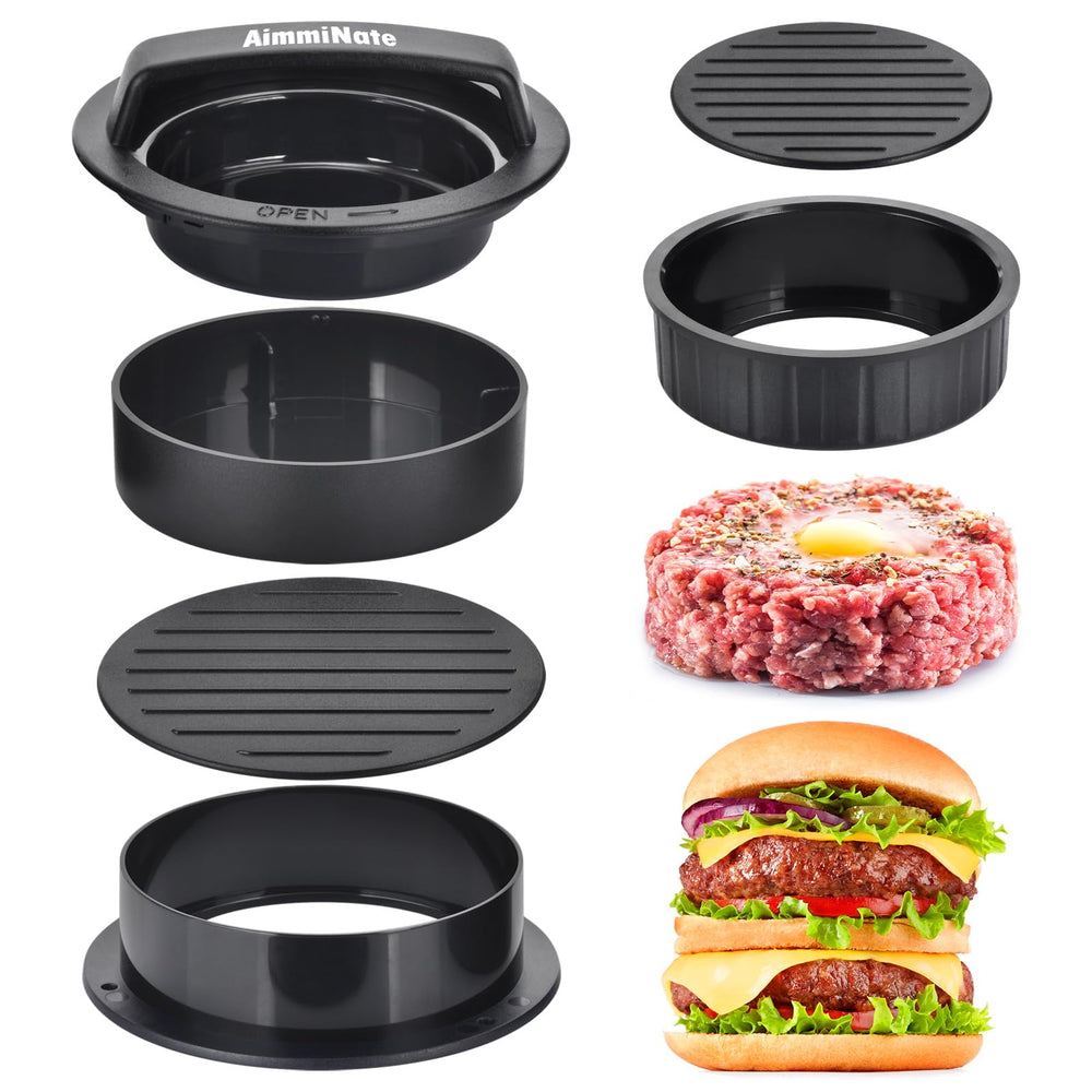 AimmiNate Hamburger Press Patty Maker front view, black