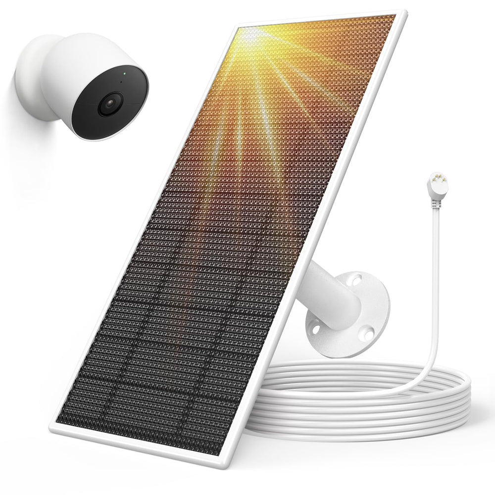 Aiobuvr solar panel for Google Nest Camera, front view