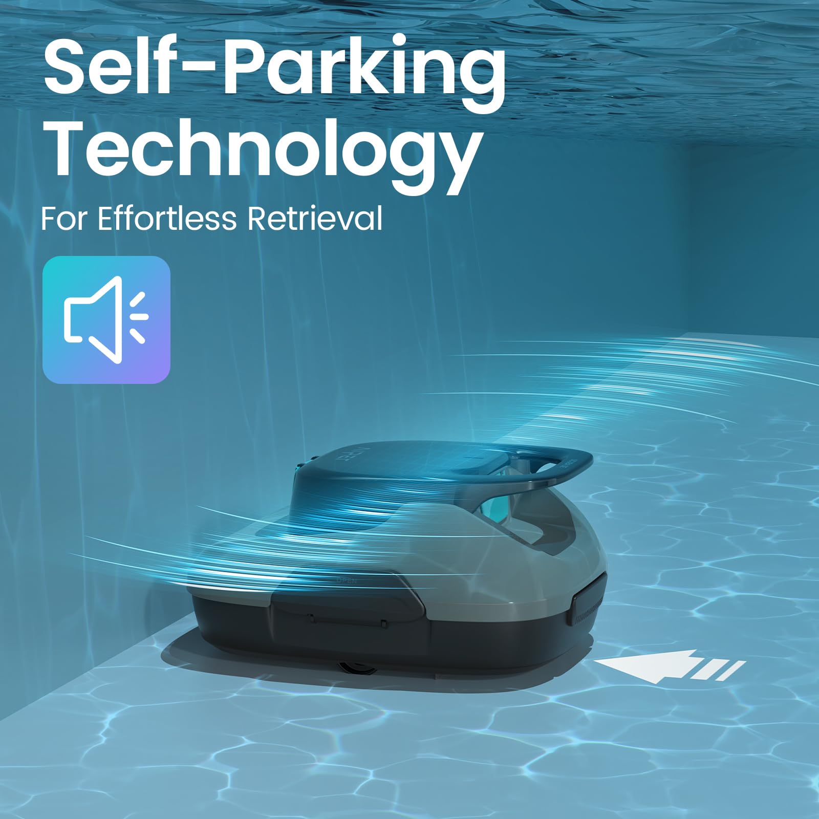 AIPER Scuba SE Cordless Robot Pool Vacuum self-parking function demonstration