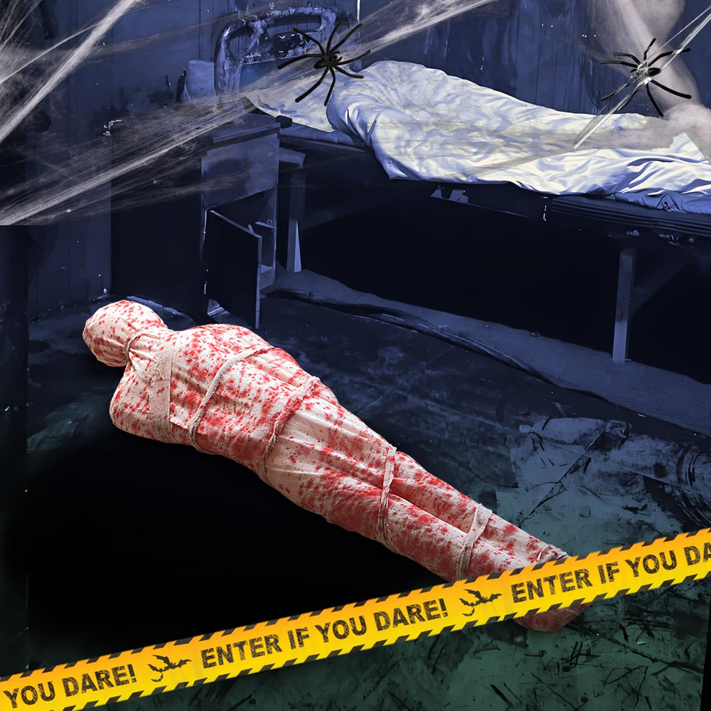 Air pump included with inflatable corpse decorations