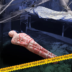 Air pump included with inflatable corpse decorations