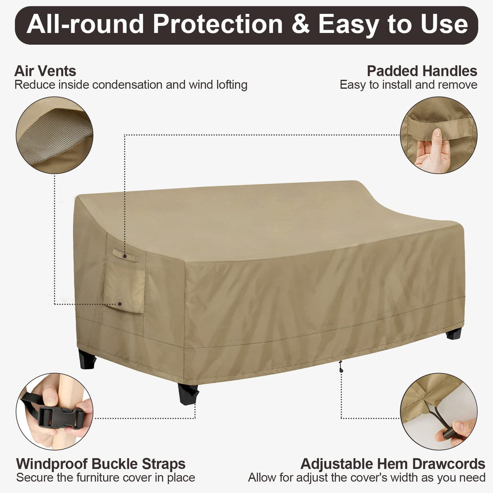Air vent detail on PureFit Outdoor Couch Cover