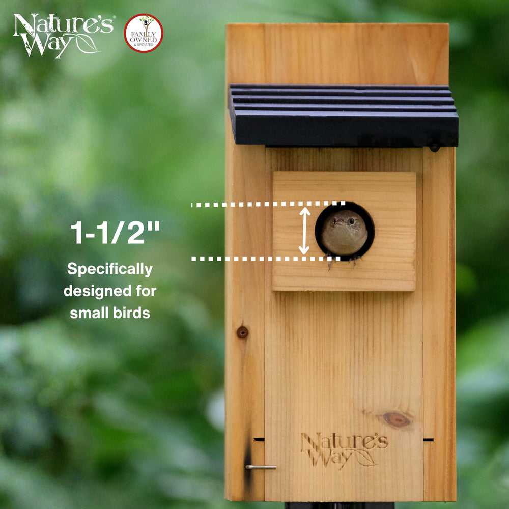 Air vents on NATURE'S WAY Bluebird Box House