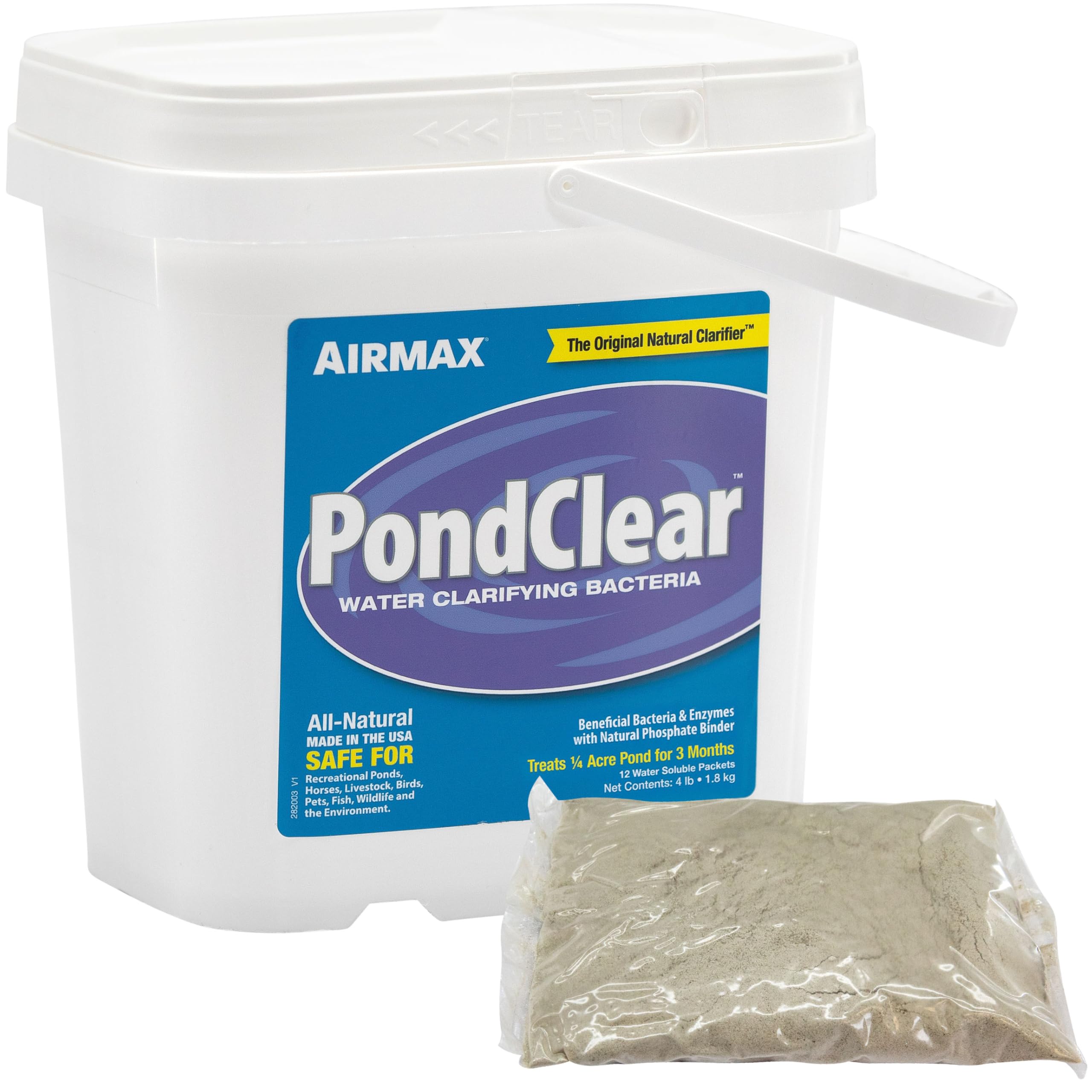 Airmax PondClear Packets 12 ct packaging front view