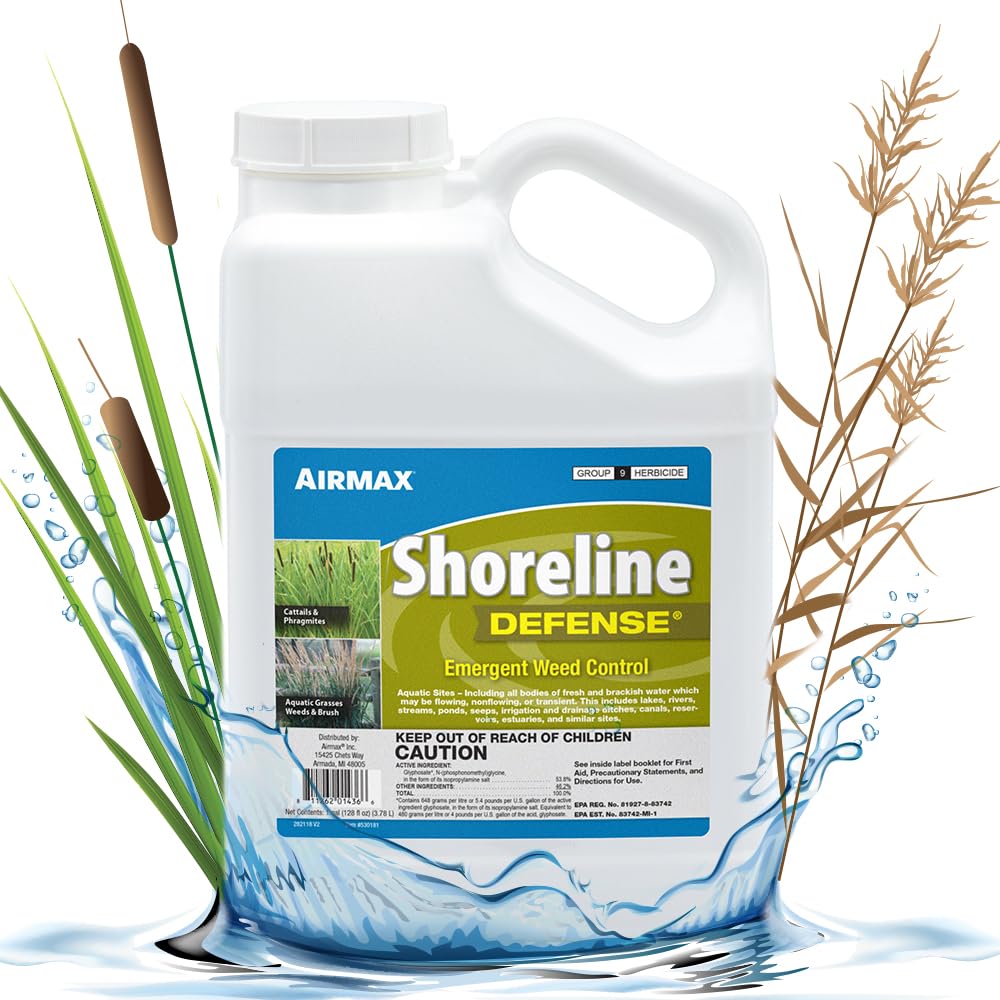 Airmax Shoreline Defense Emergent Weed Control Herbicide 4 Quarts front view