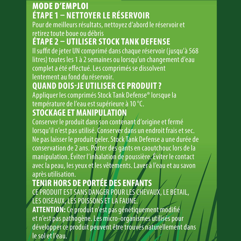 Airmax Stock Tank Defense tablets in a stock tank