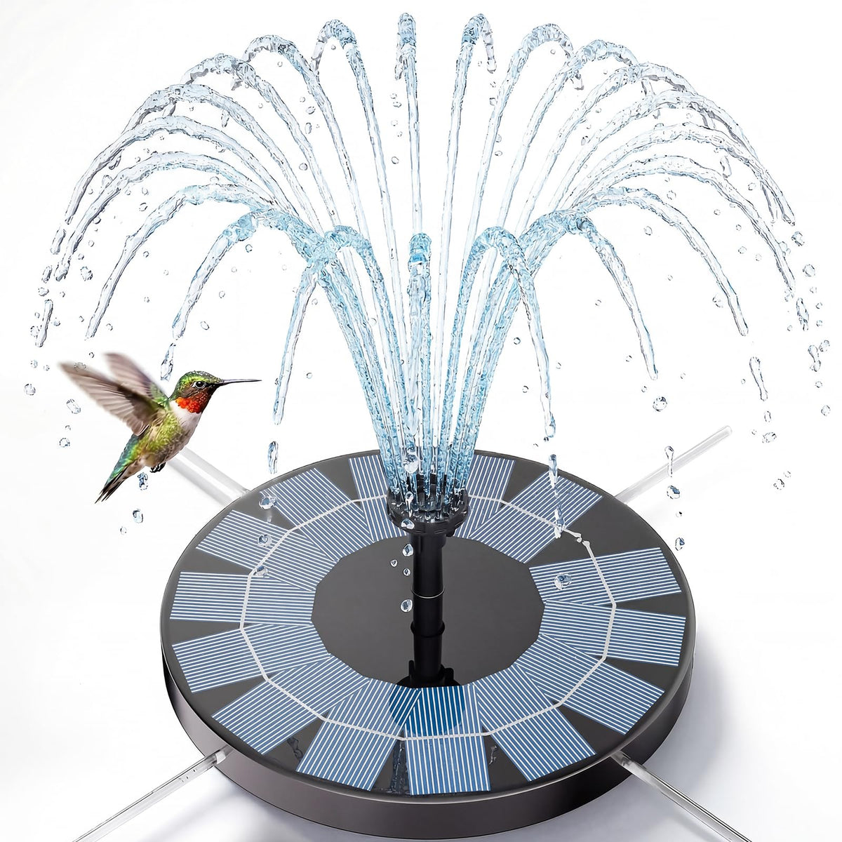 AISITIN 2.5W Solar Bird Bath Fountain Pump front view
