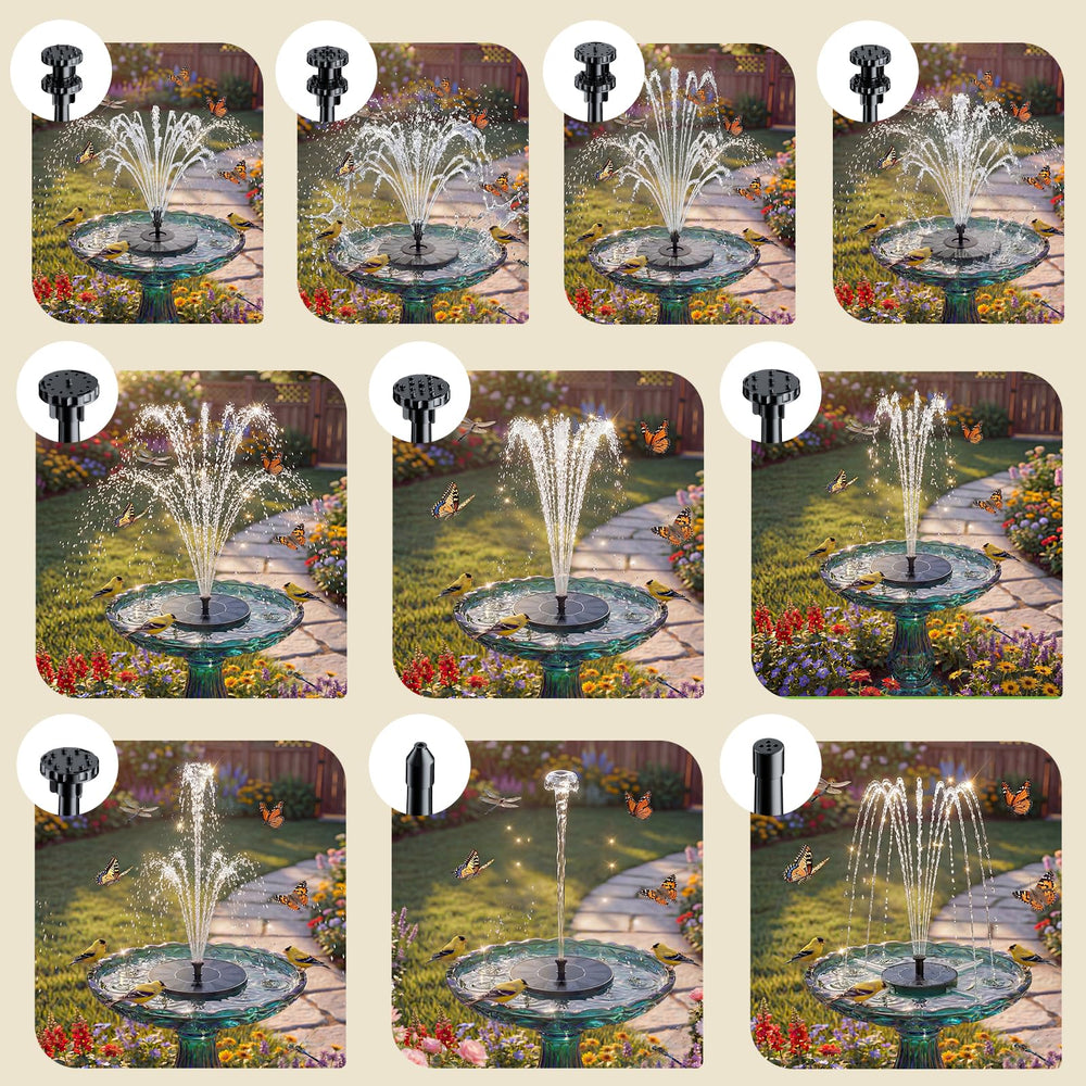 AISITIN 3.5W solar fountain with water effect in pond