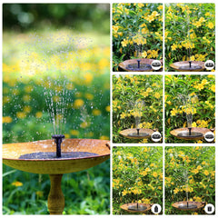AISITIN Solar Fountain Pump 2.5W in a garden setting