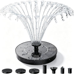 AISITIN solar fountain pump black model front view