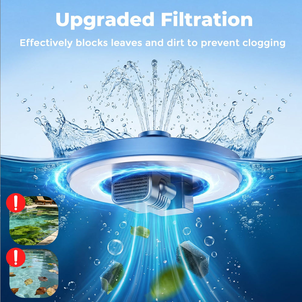 AISITIN solar fountain pump with anchor rods