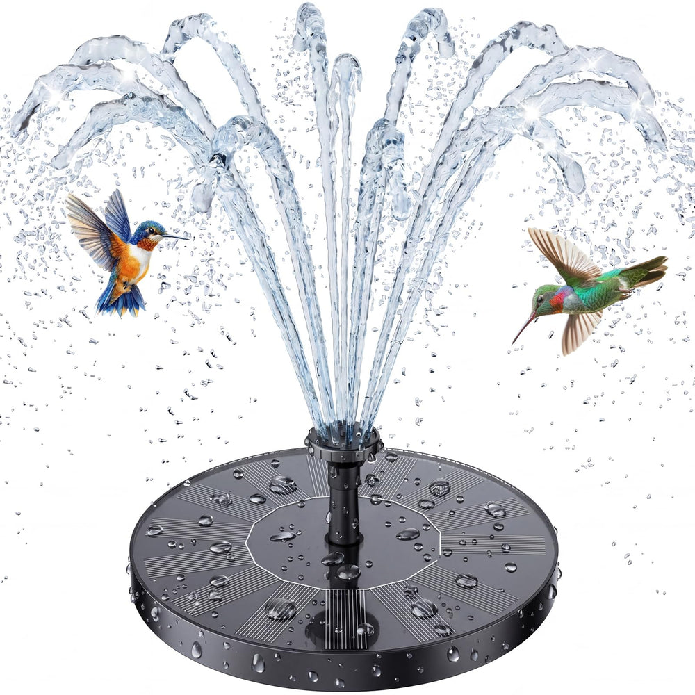 AISITIN Solar Fountain Pump with six nozzles front view
