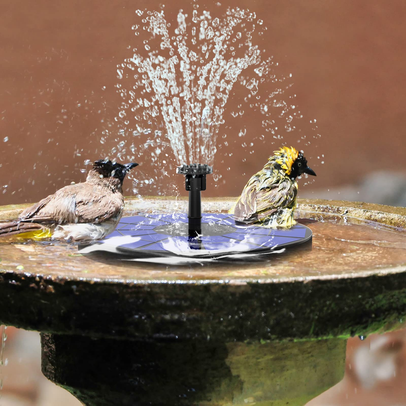 AISITIN Solar Fountain with 6 nozzles displayed