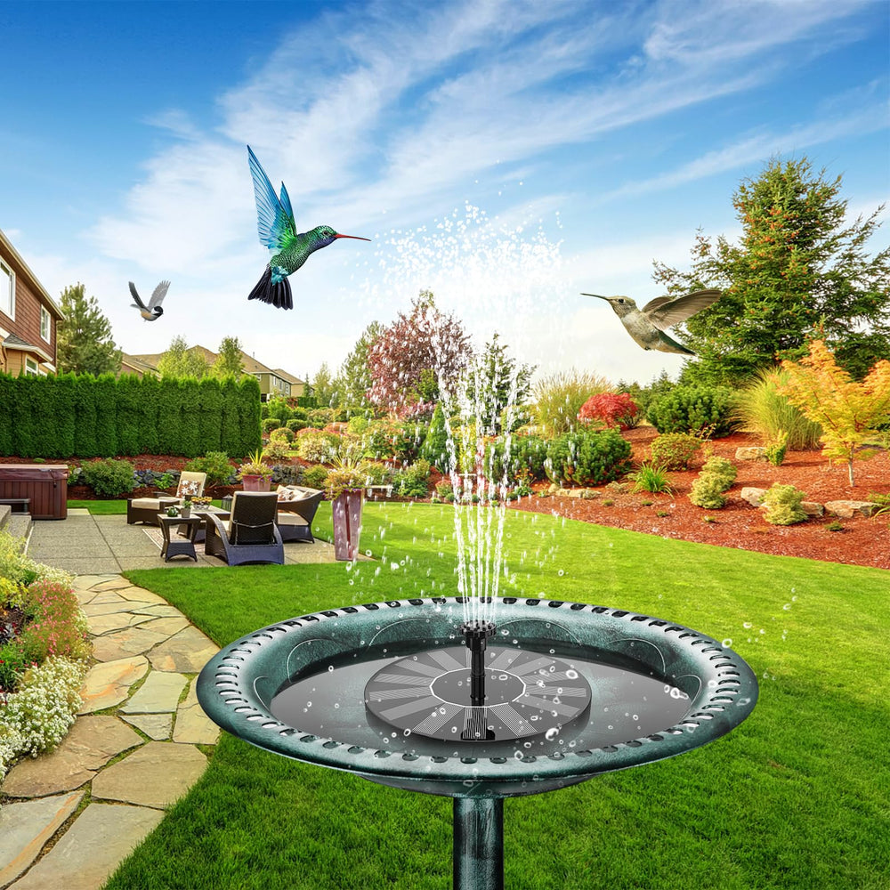 AISITIN Solar Panel Fountain with adjustable nozzle in water