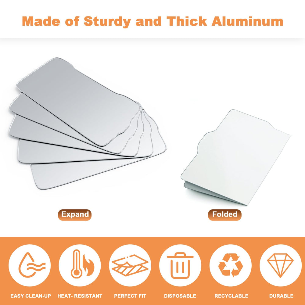 AJinTeby drip tray liners stacked, showcasing 5-pack