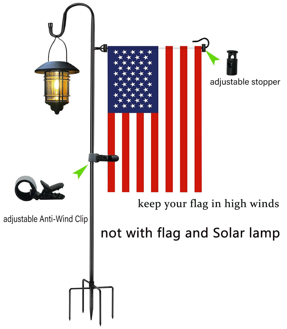 Akeydeco Garden Flag Stand with adjustable Spring Stoppers