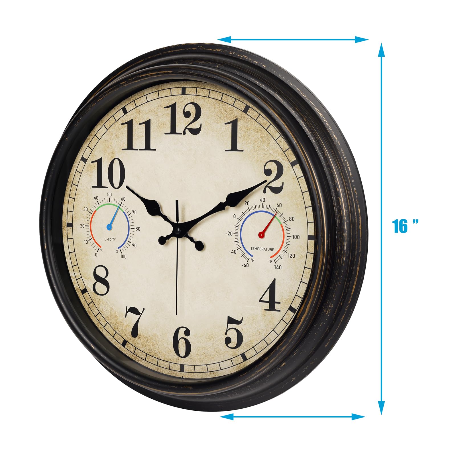 Alarllok outdoor clock beside a pool with water reflection